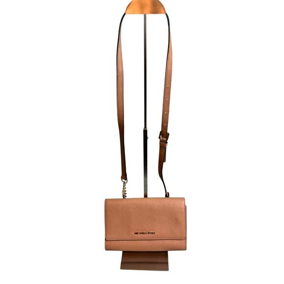 Michael Kors Saffiano Leather Camel Color 3-Way*Crossbody*Excellent Condition - Picture 1 of 13